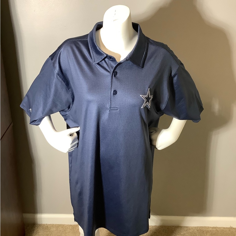 Men’s Large Antigua NFL Dallas Cowboys Short Sleeve Golf Polo Shirt